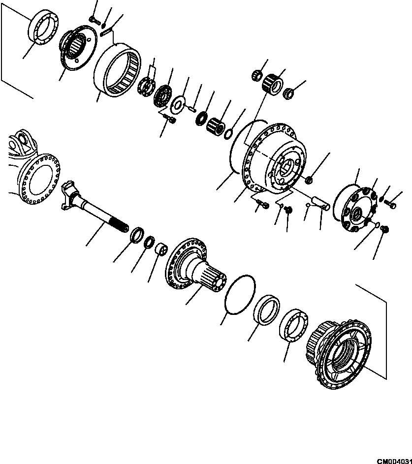 Part |$46. FINAL DRIVE AND BRAKE L.H. FRONT [F3360-01A0]