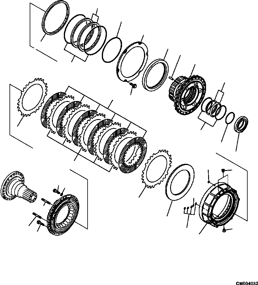 Part |$48. FINAL DRIVE AND BRAKE L.H. FRONT HUB [F3360-02A0]