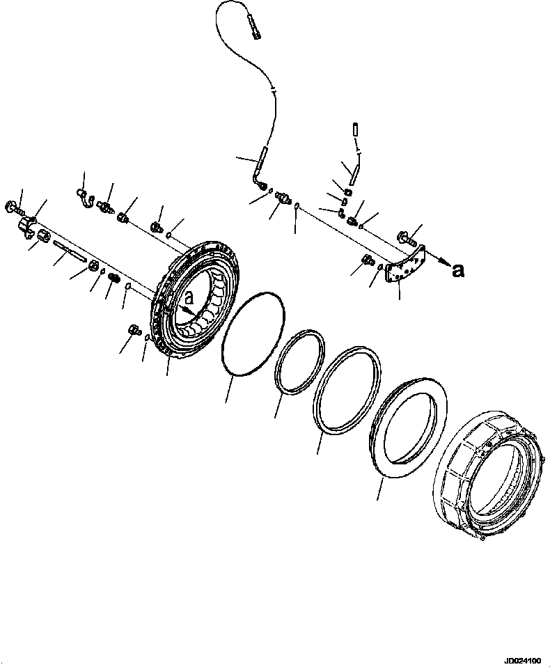 Part |$50. FINAL DRIVE AND BRAKE L.H. FRONT BRAKE CYLINDER [F3360-03A0]