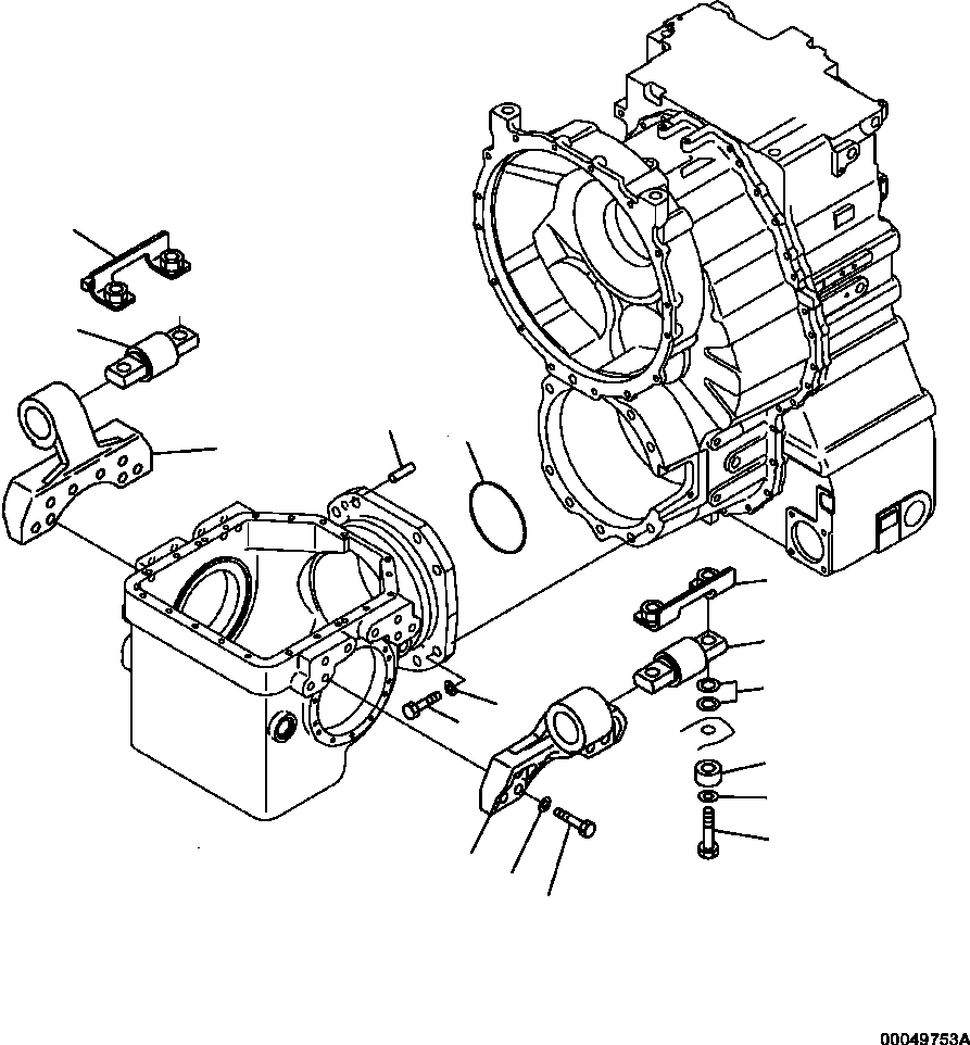 HM350-AE 00049753A 3415-01A0 DIFFERENTIAL FRONT MOUNTING