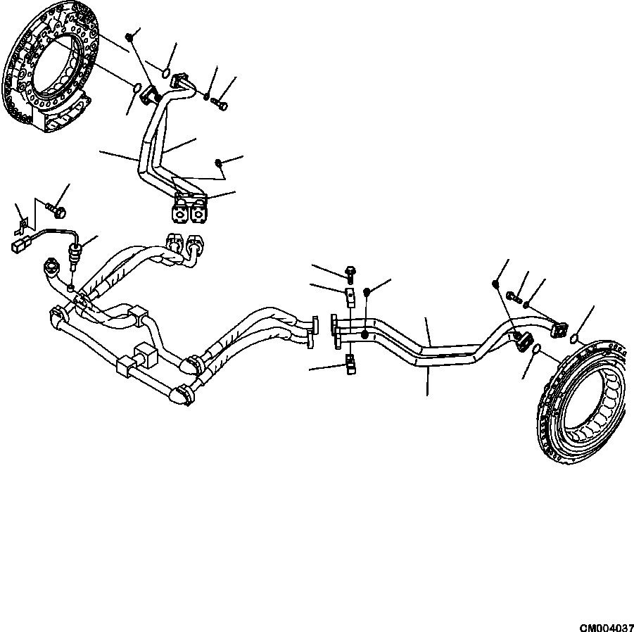 Part |$62. BRAKE OIL COOLING CIRCUIT FRONT [F3426-01A0]