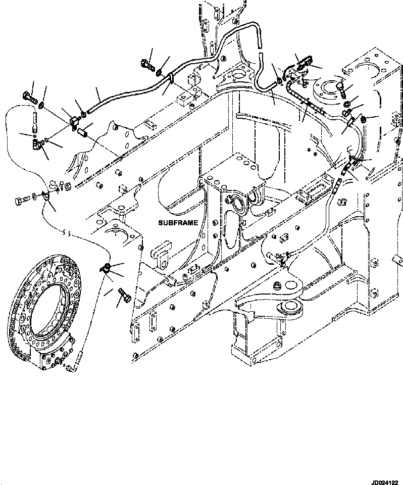 Part |$66. BRAKE OIL COOLING CIRCUIT R.H. FRONT COOLING SALVAGE [F3426-03A0]