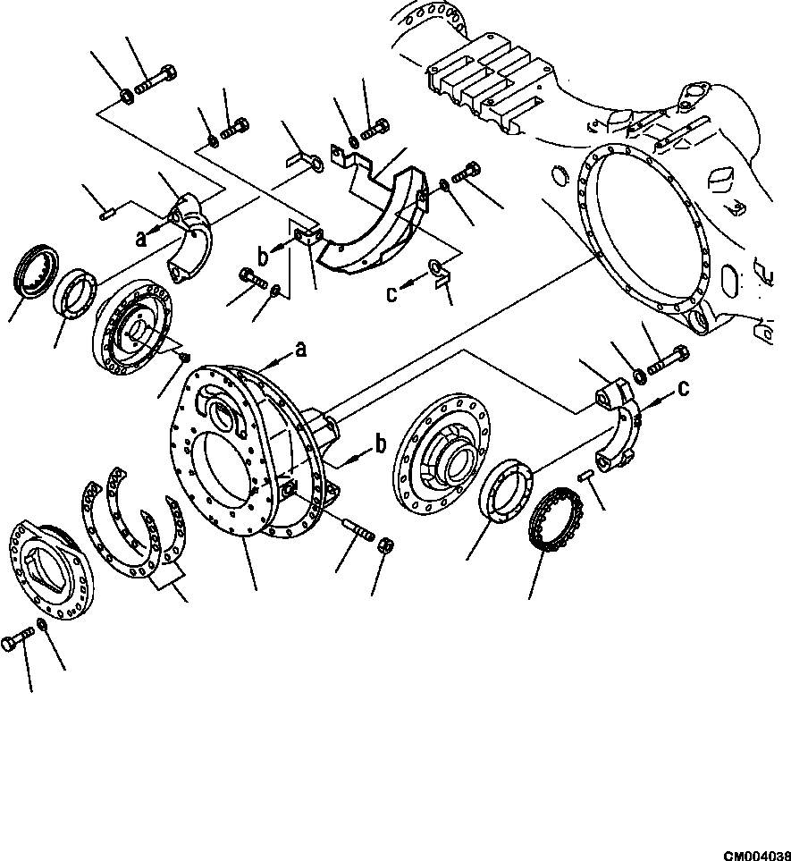 Part |$68. CENTER AXLE CARRIER [F3450-01A0]