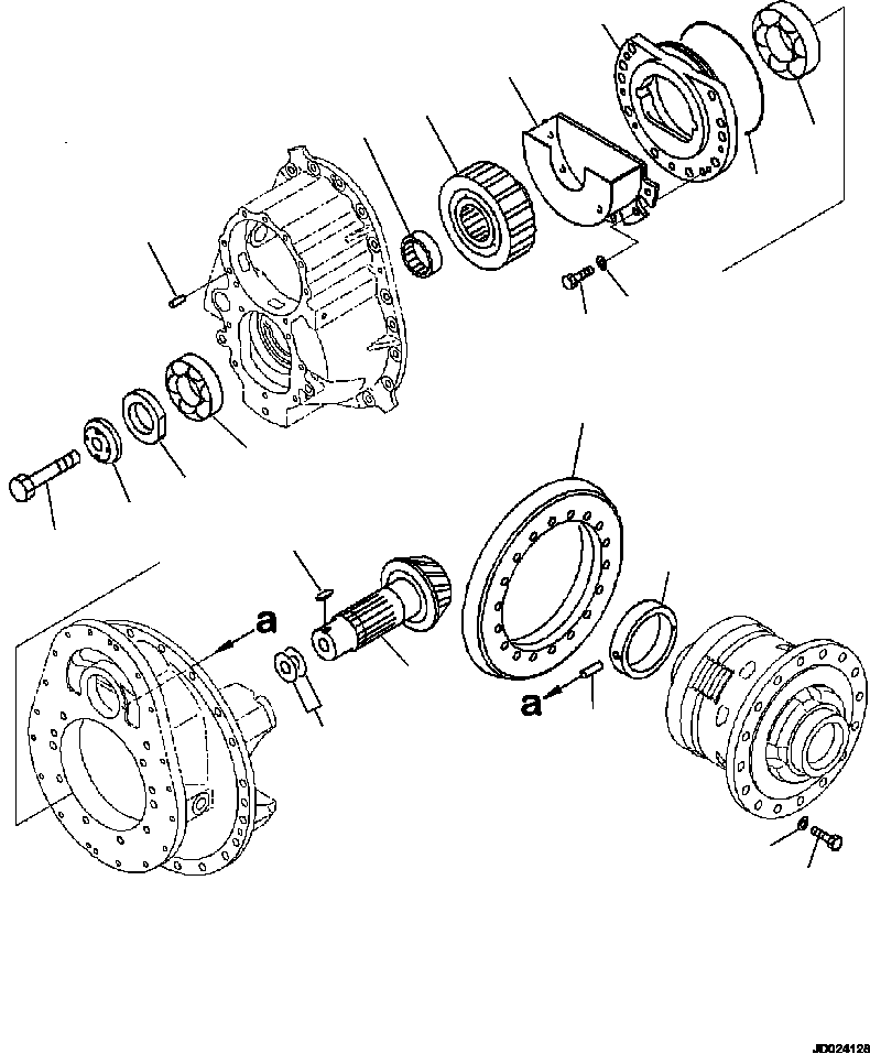 Part |$72. CENTER AXLE PINION AND CAGE [F3450-03A0]