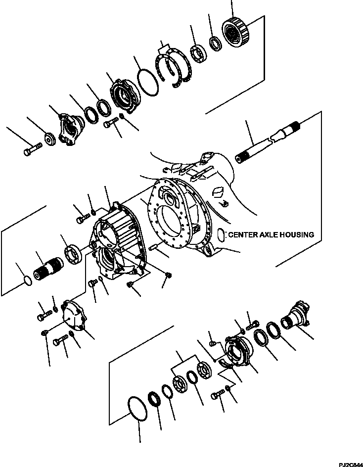 Part |$74. CENTER AXLE TRANSFER [F3450-04A0]