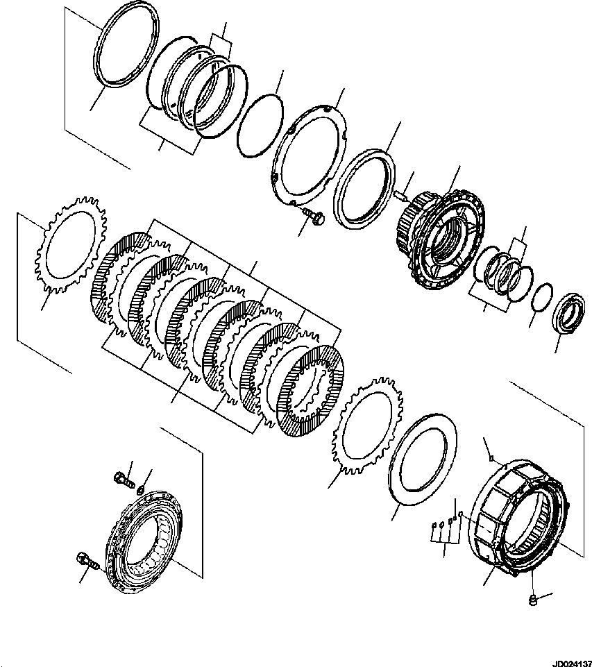 Part |$84. FINAL DRIVE AND BRAKE R.H. CENTER HUB [F3450-09A0]