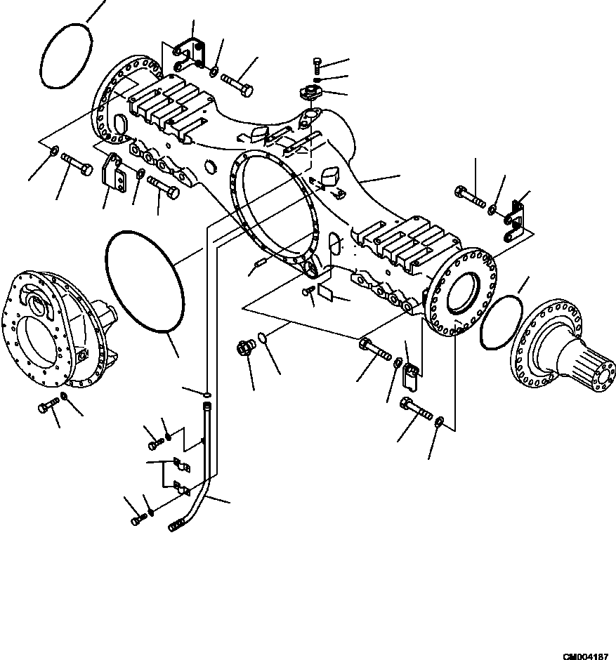 Part |$88. CENTER AXLE HOUSING AND RELATED PARTS [F3450-11A0]