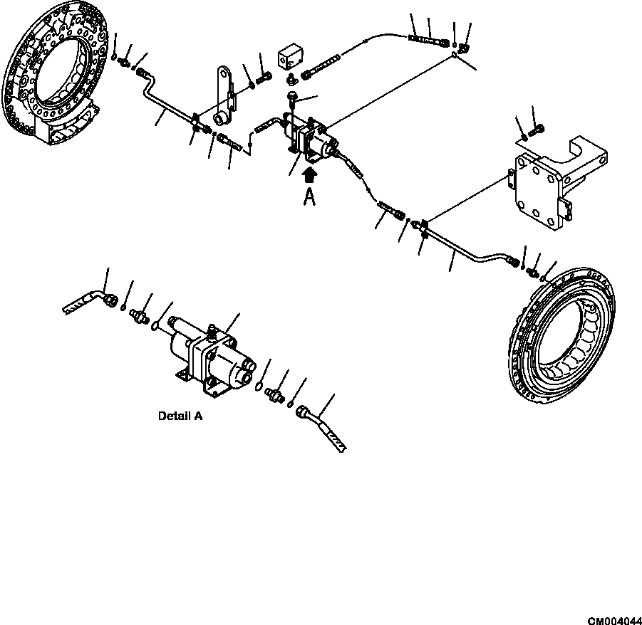 Part |$90. BRAKE CENTER PIPING [F3455-01A0]