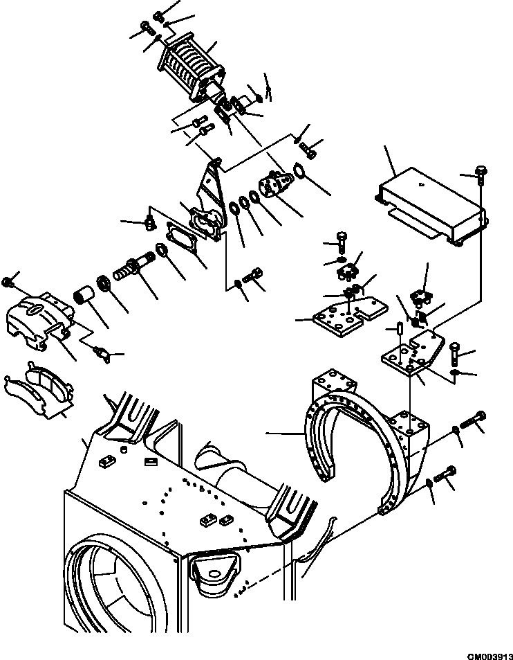 HM350-AE CM003913 3550-01A0 PARKING BRAKE