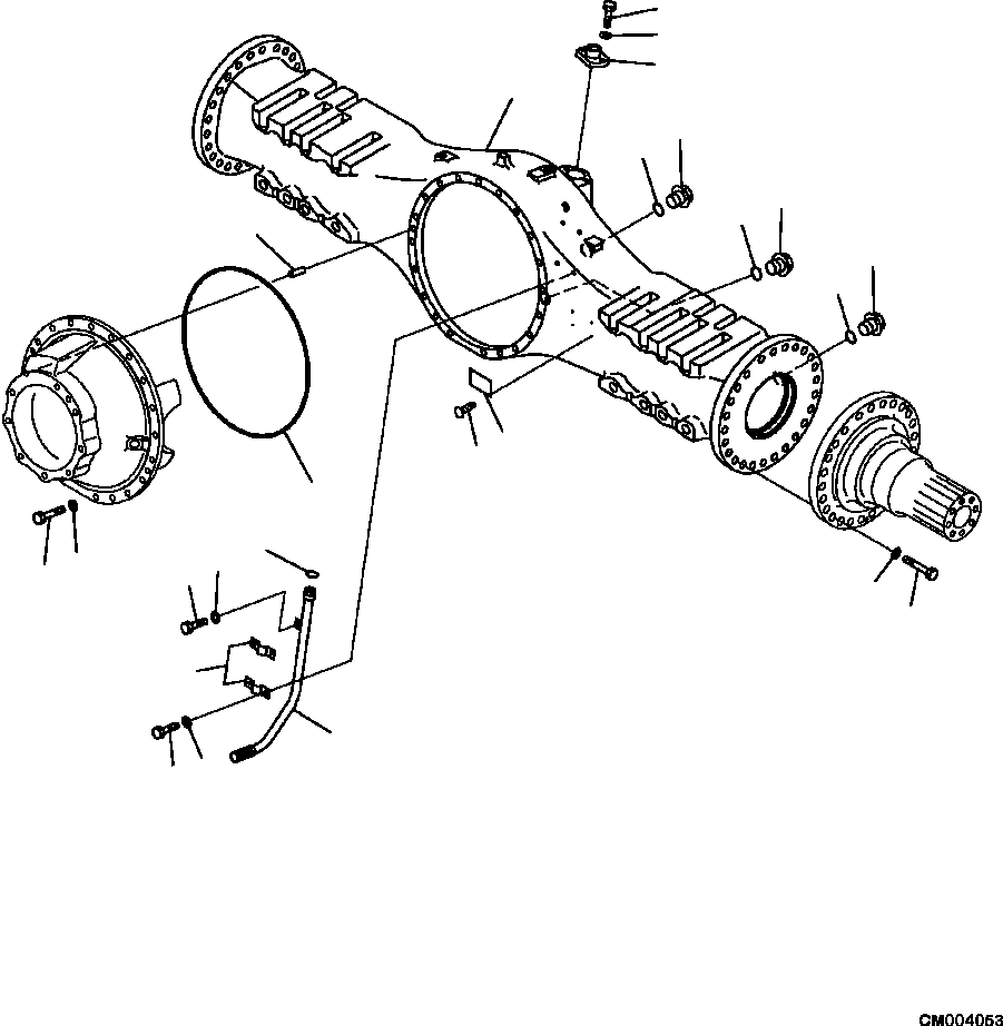 HM350-AE CM004053 3560-06A0 REAR AXLE HOUSING AND RELATED PARTS