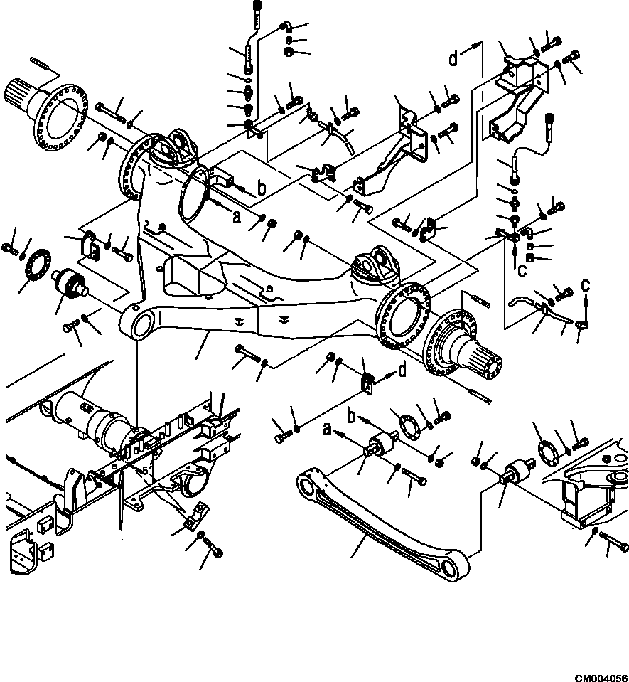 HM350-AE CM004056 3820-01A0 FRONT AXLE SUPPORT