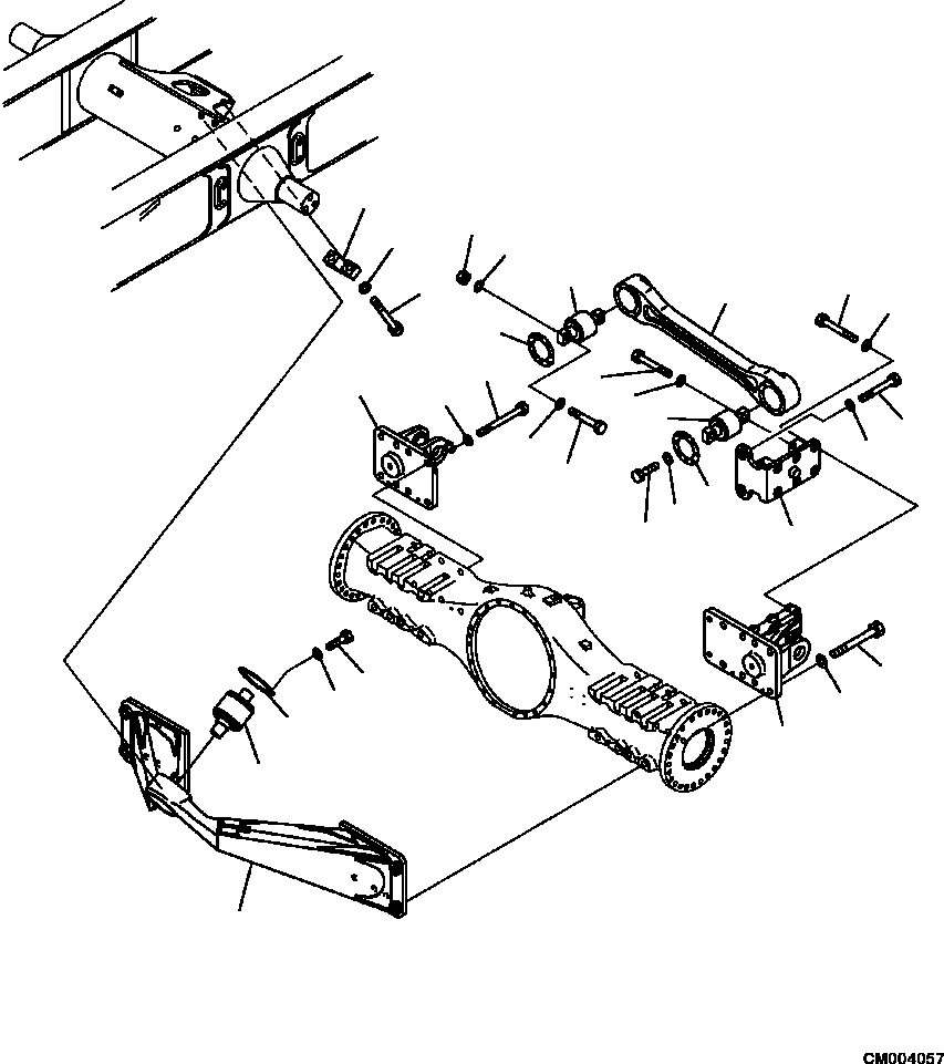 HM350-AE CM004057 3860-01A0 REAR AXLE SUPPORT