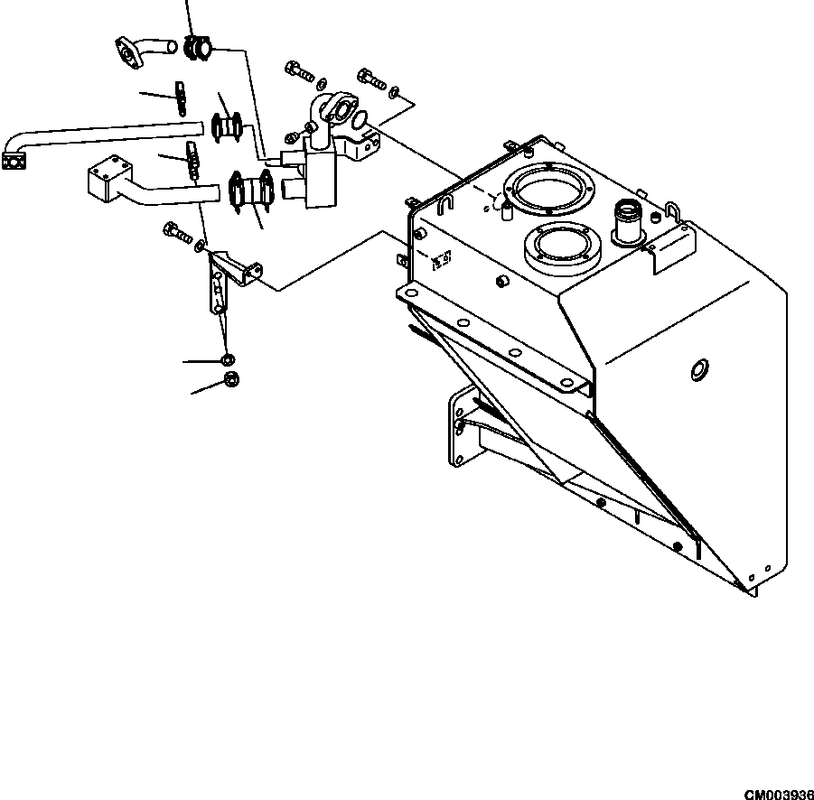 Part |$4. HYDRAULIC PIPING RETURN LINE [H0110-03A0]