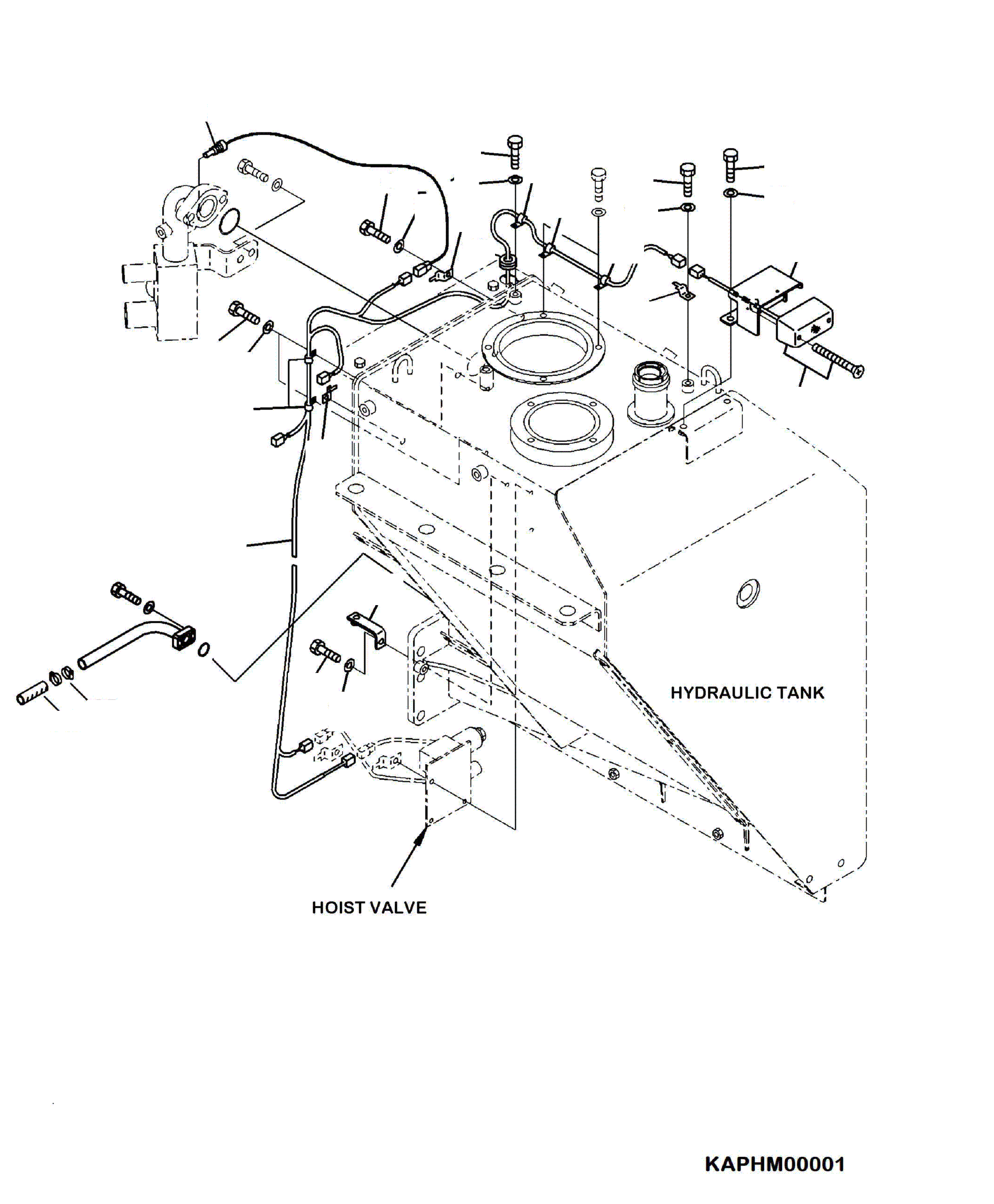 Part |$18. HYDRAULIC TANK SENSOR AND TURN SIGNAL ( A11106-) [H0150-04A0]