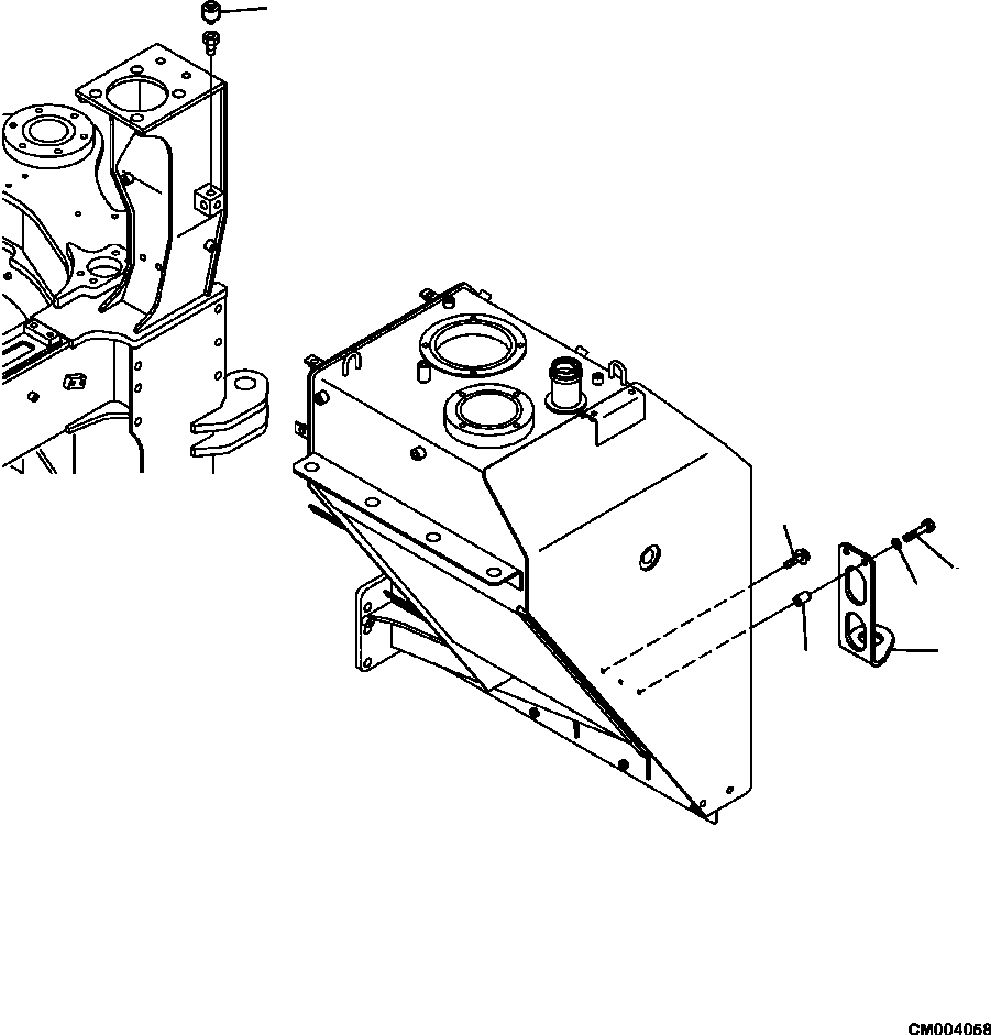 Part |$24. HYDRAULIC TANK SHIPPING LOCK BRACKET ( A11001-A11105) [H0150-05A1]