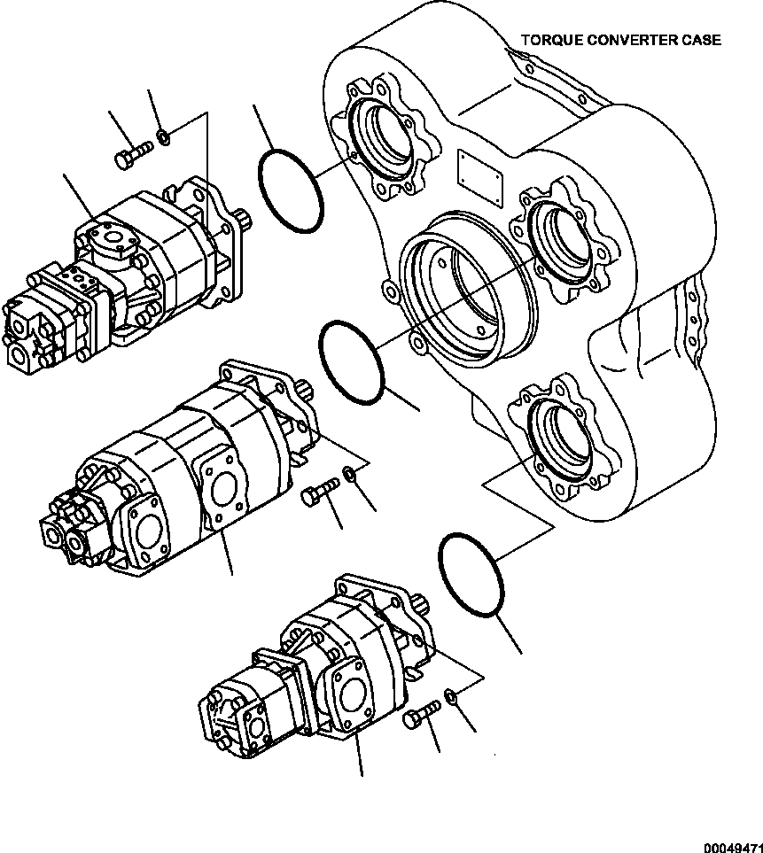 HM350-AE 00049471 0210-01A0 HYDRAULIC PUMPS AND MOUNTING