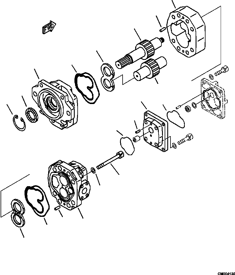 Part |$40. HYDRAULIC PUMP SDR90+SA18 (1/2) [H0210-01A7]