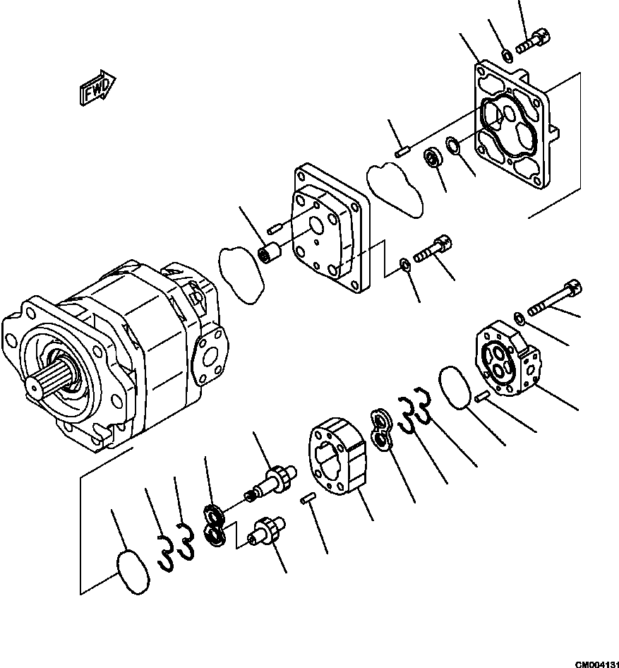 Part |$42. HYDRAULIC PUMP SDR90+SA18 (2/2) [H0210-01A8]