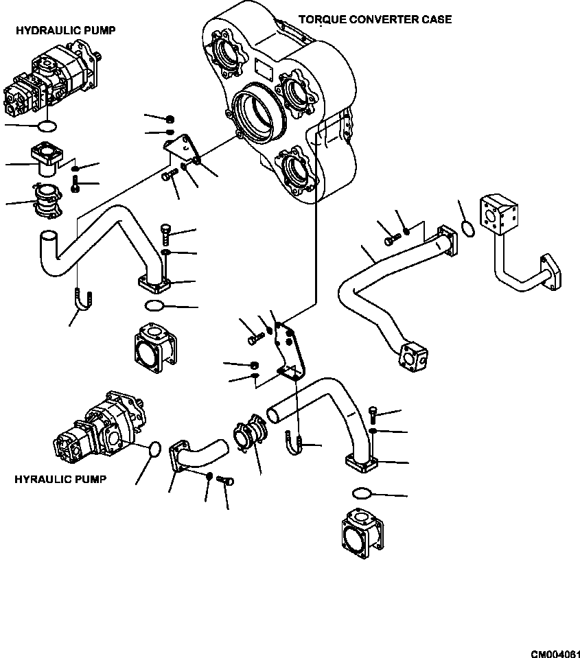 Part |$48. HYDRAULIC PIPING PUMP TO TRANSMISSION [H0210-04A0]