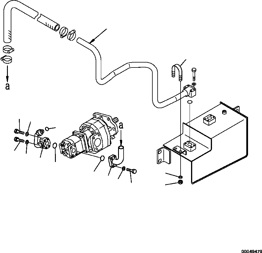 Part |$52. HYDRAULIC PIPING BRAKE LINE [H0210-06A0]