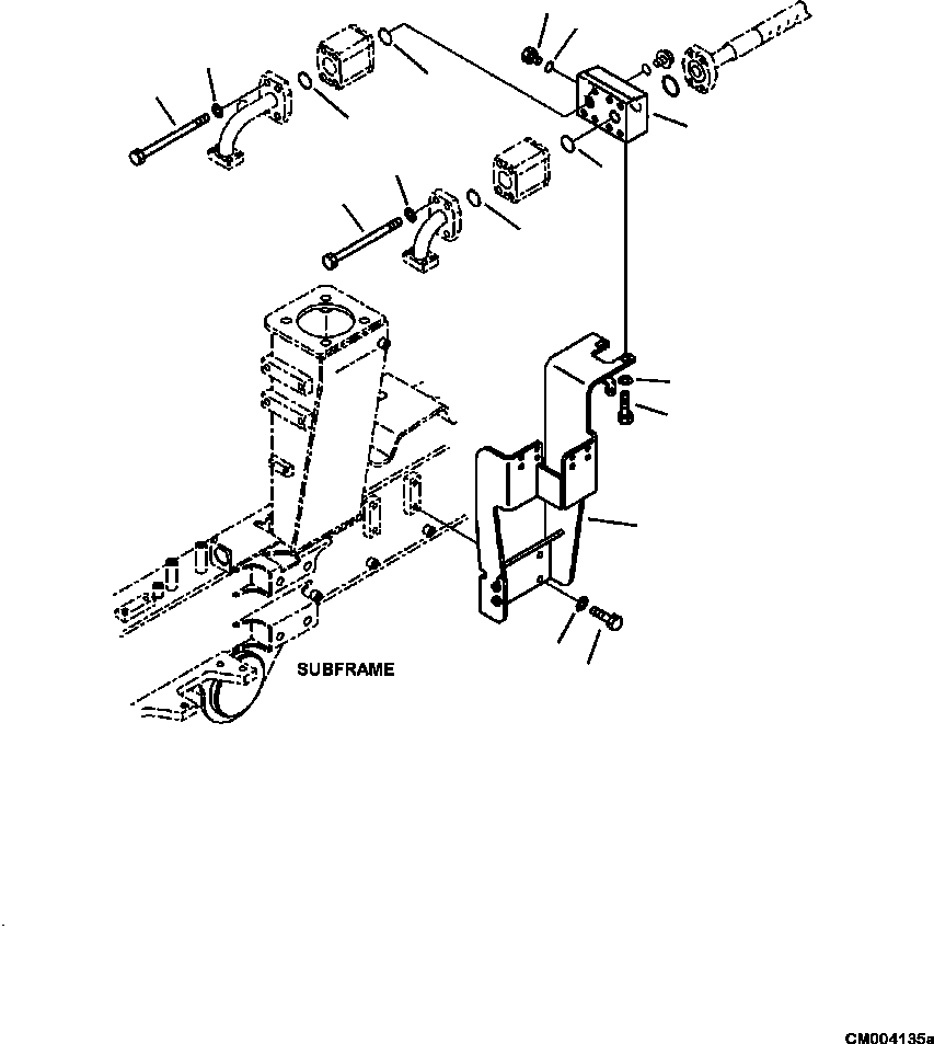 Part |$82. HYDRAULIC PIPING LINE FILTER AND PIPING (2/2) [H3410-05A0]