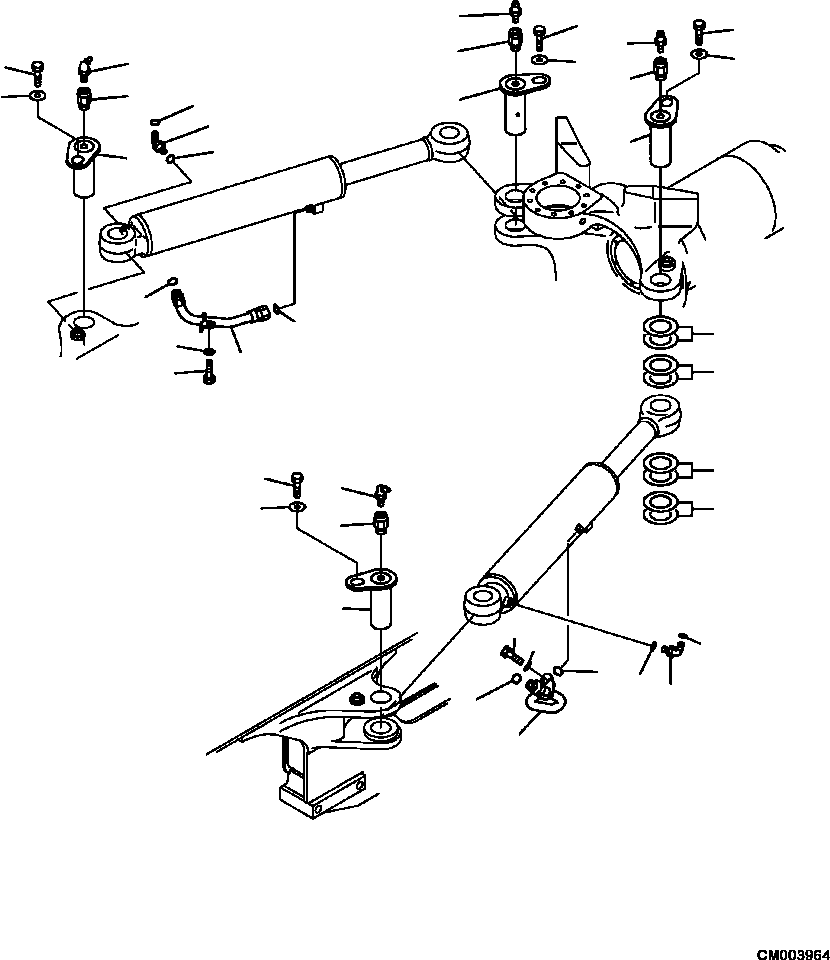 Part |$92. STEERING CYLINDER CONNECTING PARTS [H3410-08A3]