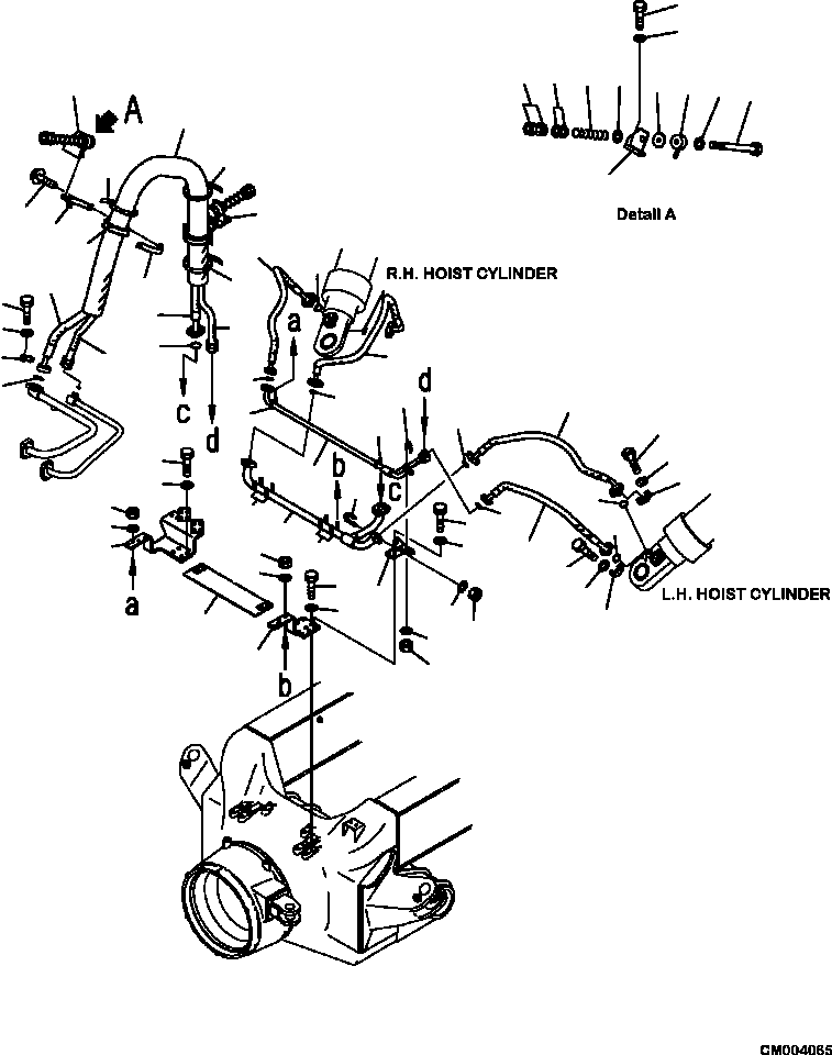 Part |$98. HYDRAULIC PIPING HOIST CYLINDER LINE (2/3) [H3410-11A0]