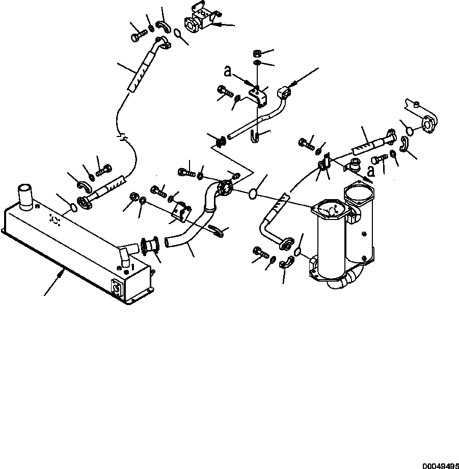 Part |$120. BRAKE OIL COOLING PIPING OIL COOLING PIPING [H3511-04A0]