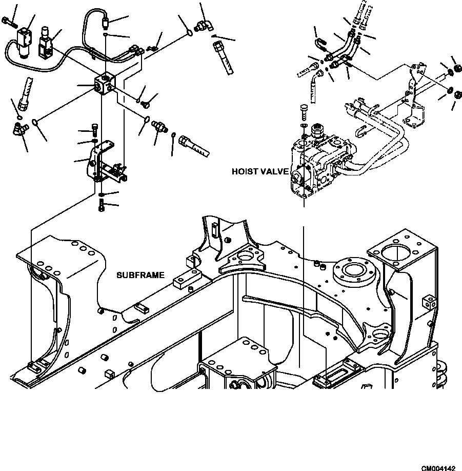 Part |$134. DIFFERENTIAL LOCK PIPING FRONT FRAME PIPING [H3511-11A0]