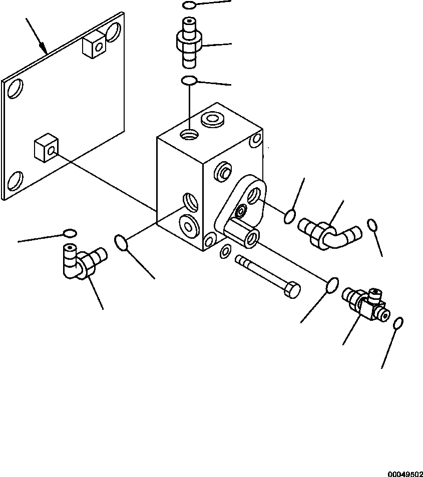 Part |$158. ACCUMULATOR CHARGE VALVE CONNECTING PARTS [H3530-04A0]