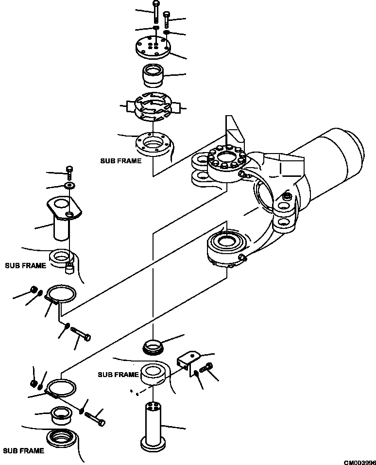 Part |$10. HITCH FRAME HINGE PIN [J3150-01A0]