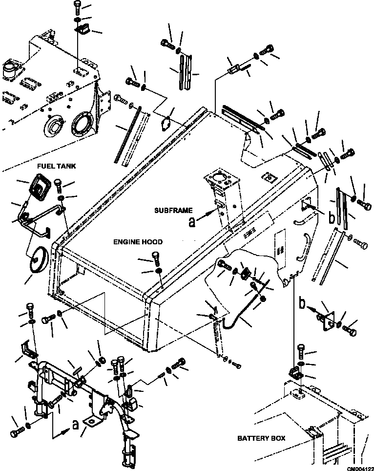 Part |$4. ENGINE HOOD MOUNTING (2/2) [M3141-02A0]