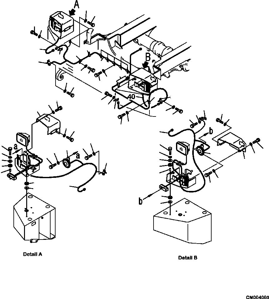 Part |$26. HEAD LAMP BRACKET AND MOUNTING [M3410-02A0]