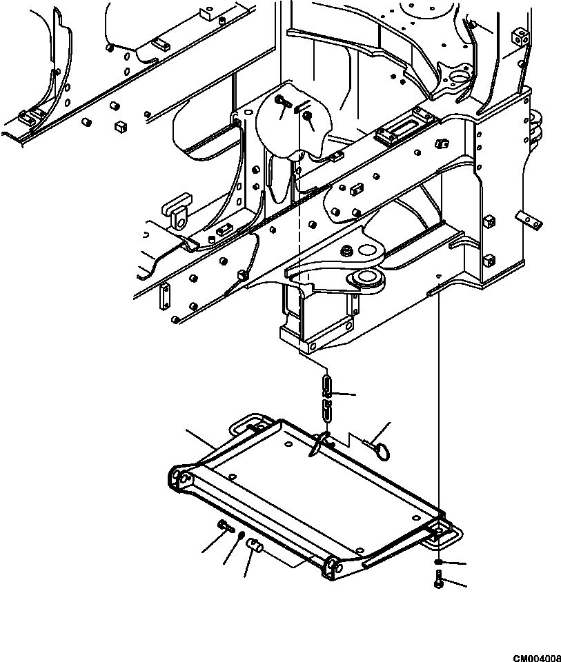 HM350-AE CM004008 3820-01A0 UNDER GUARD TRANSMISSION