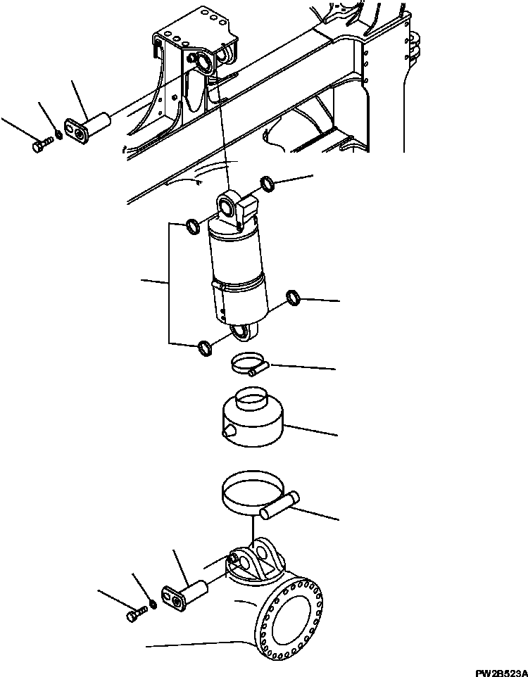 Part |$6. SUSPENSION CYLINDER L.H. FRONT (MOUNTING) [S3100-01A0]