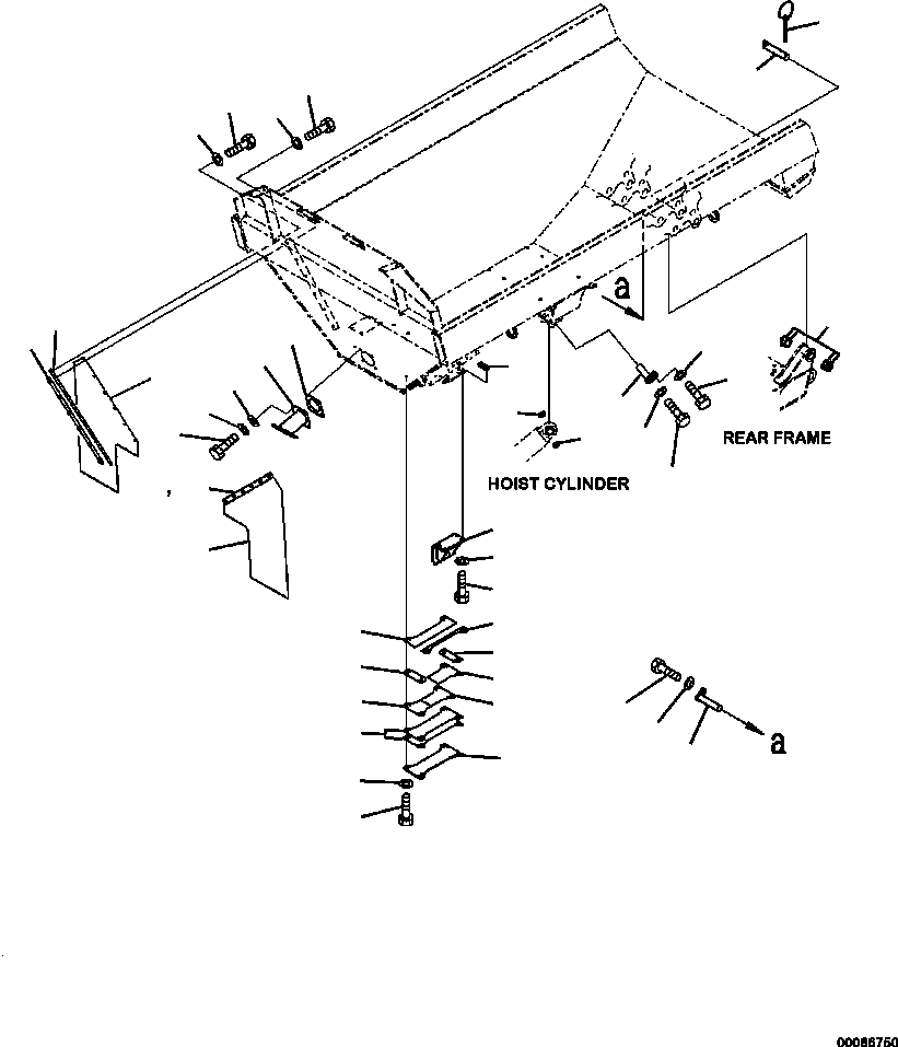 HM350-AE 00086750 3120-01A0 BODY EXHAUST HEATING