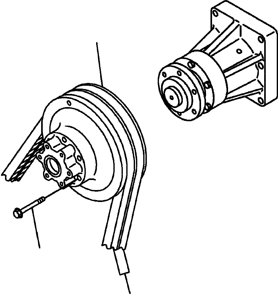 Part |$48. FAN PULLEY AND V-BELT [A5050-A4D5]