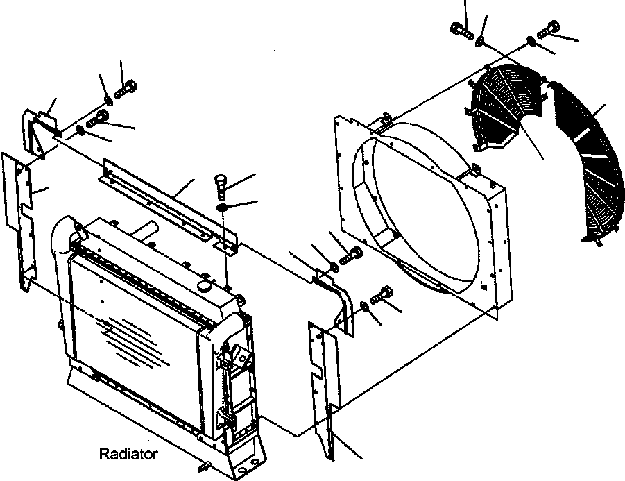 Part |$1. RADIATOR - BAFFLE AND FAN NET [C0110-02A0]