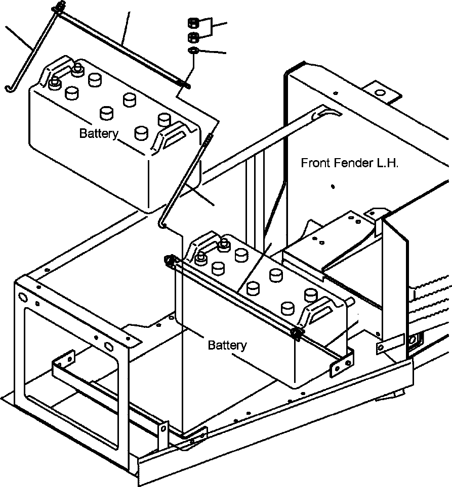 Part |$2. BATTERY - MOUNTING PARTS [E0100-03A0]