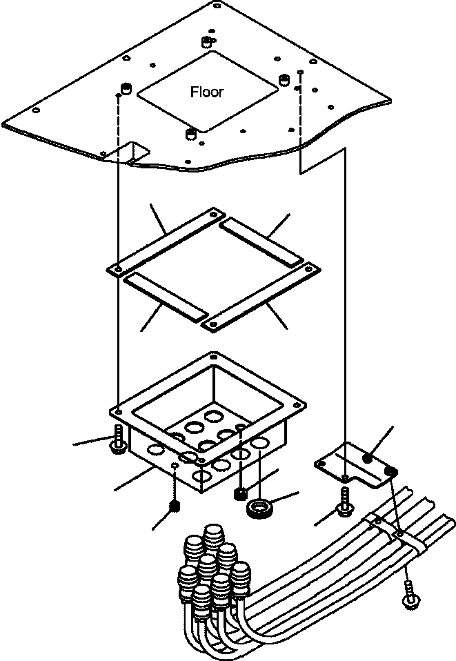 Part |$6. FRONT FRAME ELECTRICAL - CAB FLOOR COVER [E0200-02A0]