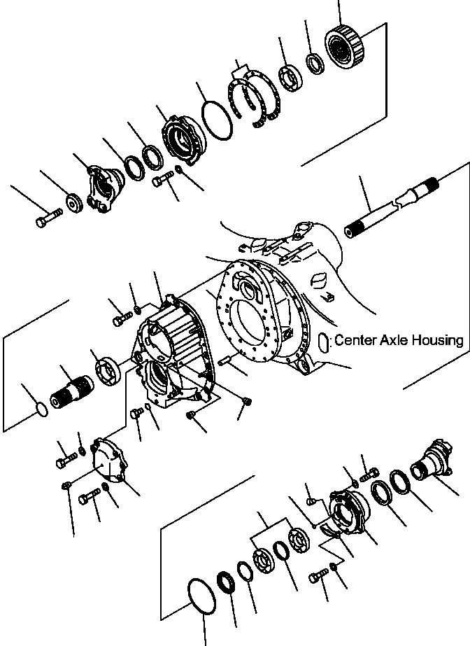 Part |$32. CENTER AXLE - TRANSFER [F3450-04A0]