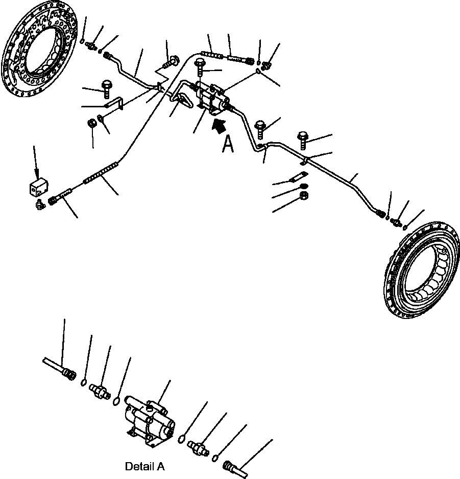 Part |$37. CENTER BRAKE - PIPING [F3455-01A0]