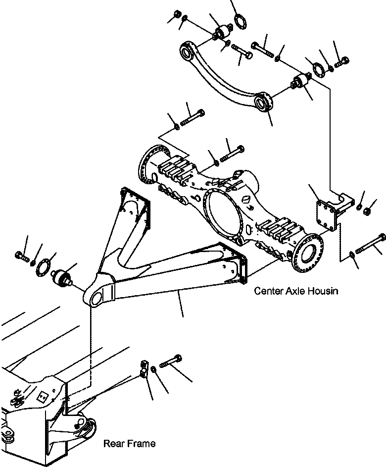 Part |$51. CENTER AXLE SUPPORT [F3850-01A0]