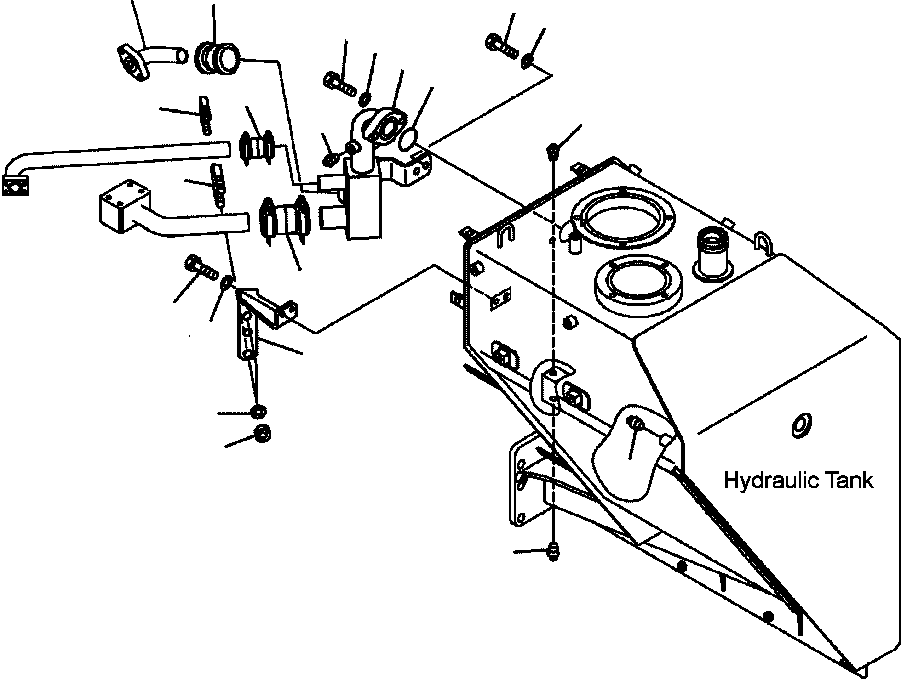 Part |$2. HYDRAULIC PIPING - RETURN LINE [H0110-03A0]