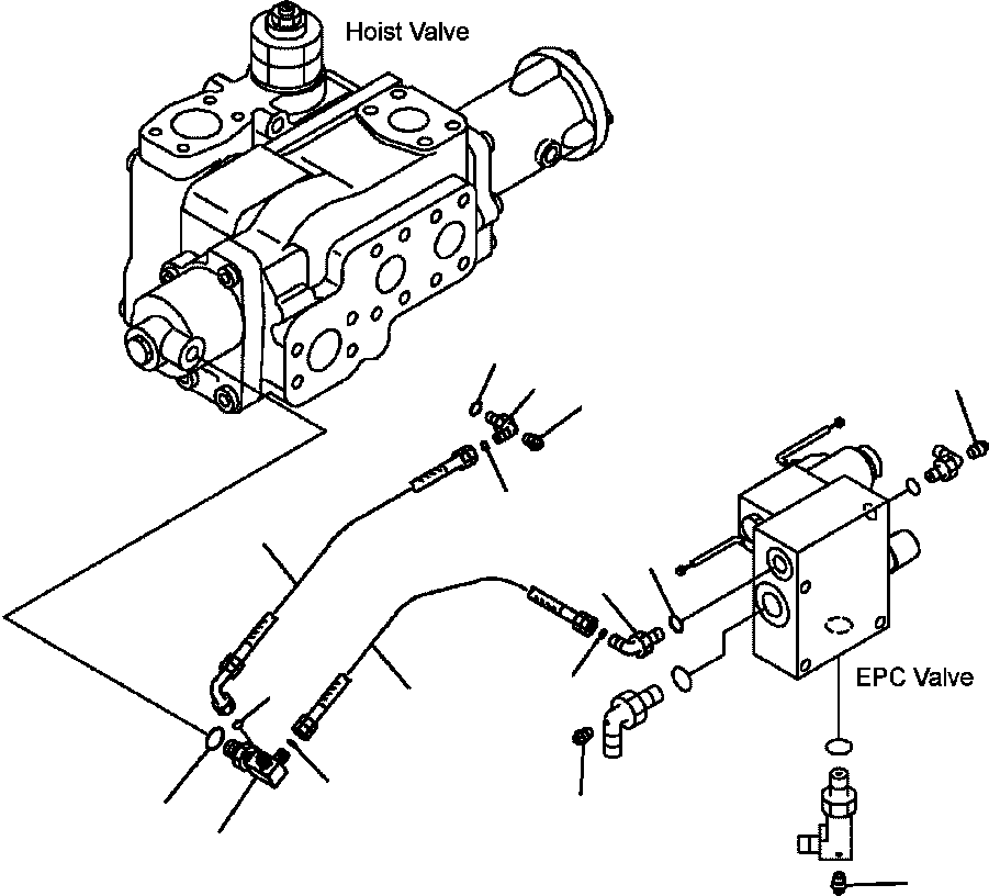 Part |$4. HYDRAULIC PIPING - E.P.C. VALVE LINE (2/2) [H0110-05A0]