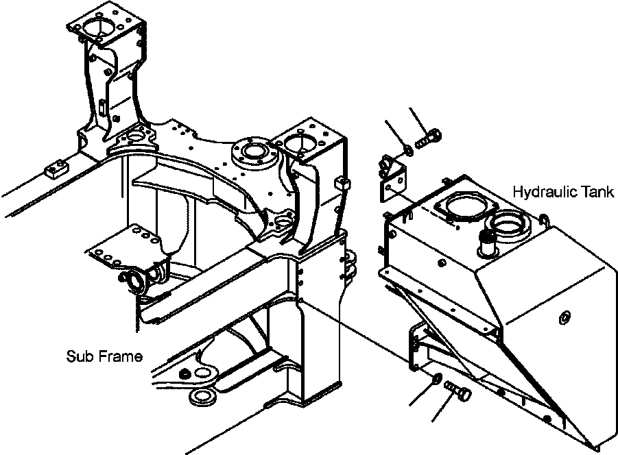 Part |$6. HYDRAULIC TANK - MOUNTING PARTS [H0110-07A0]