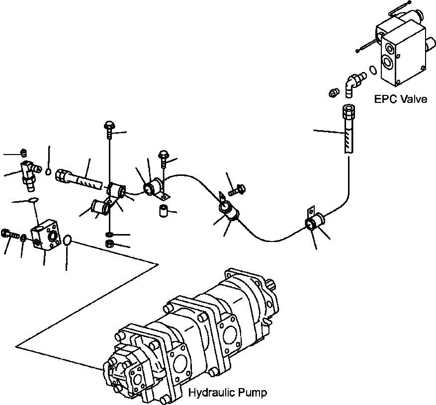 Part |$20. HYDRAULIC PIPING - PUMP TO EPC VALVE [H0210-03A0]