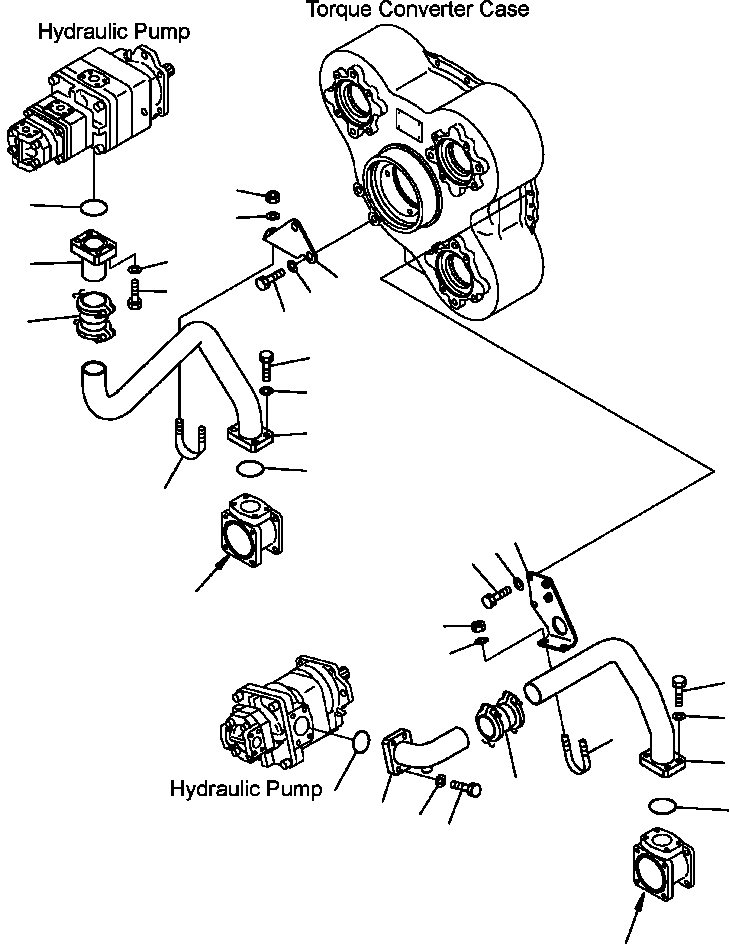 Part |$21. HYDRAULIC PIPING - PUMP TO TRANSMISSION [H0210-04A0]