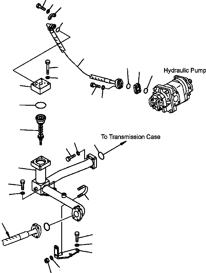 Part |$22. HYDRAULIC PIPING - FILTER TO PUMP [H0210-05A0]