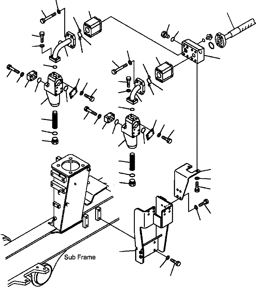 Part |$34. HYDRAULIC PIPING - LINE FILTER AND PIPING [H3410-04A0]